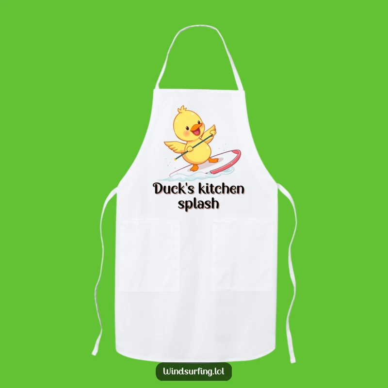 Funny Duckling Windsurfing Apron: Make a Splash in the Kitchen!