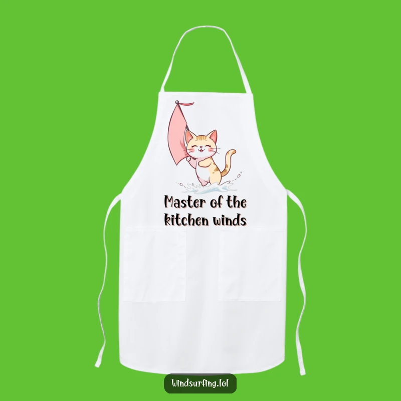 Funny Cat Sailing Apron: Cook with a Smile, Perfect Kitchen Gift