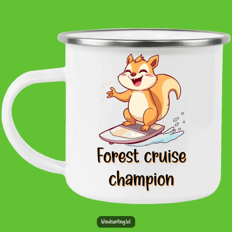 Funny Squirrel Windsurfer Camp Mug: Your Triumphant Adventure Buddy, A Great Funny Gift