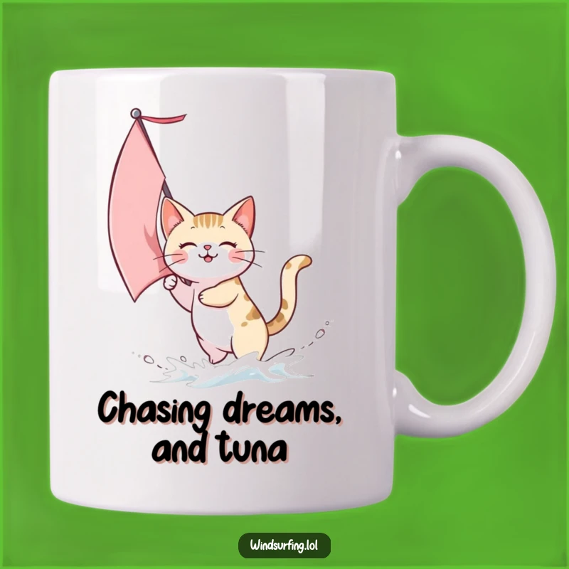 Funny Cat Sailing Mug: Whimsical Pet Art for a Perfect Funny Gift