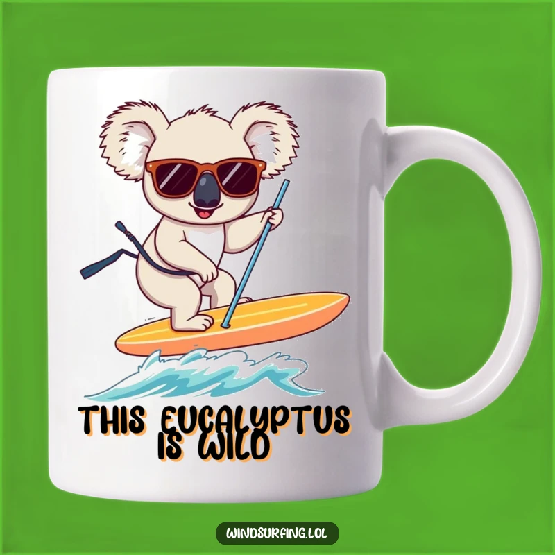Funny Koala Windsurfer Mug: Hilarious Gift for Adventure Lovers