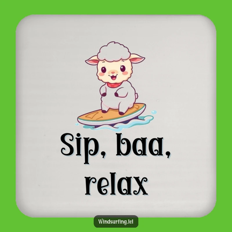 Funny Sheep Sailing Coaster: Protect Surfaces & Gift