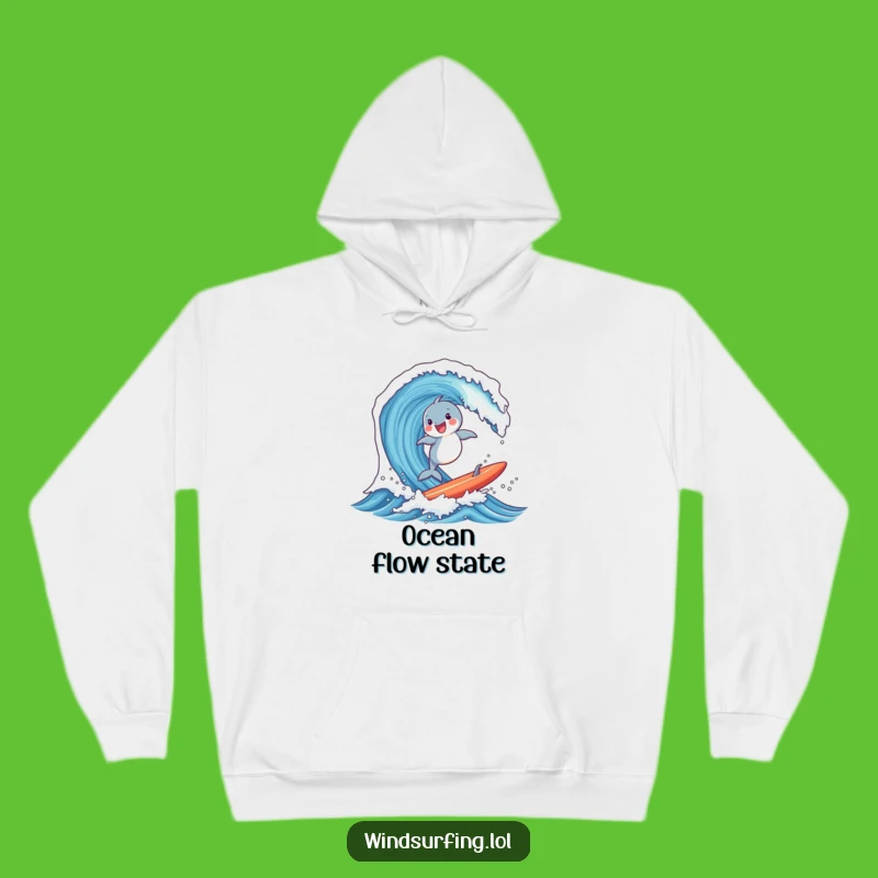 Cozy Funny Dolphin Surf Hoodie - Warm Wave Rider Gear Gift