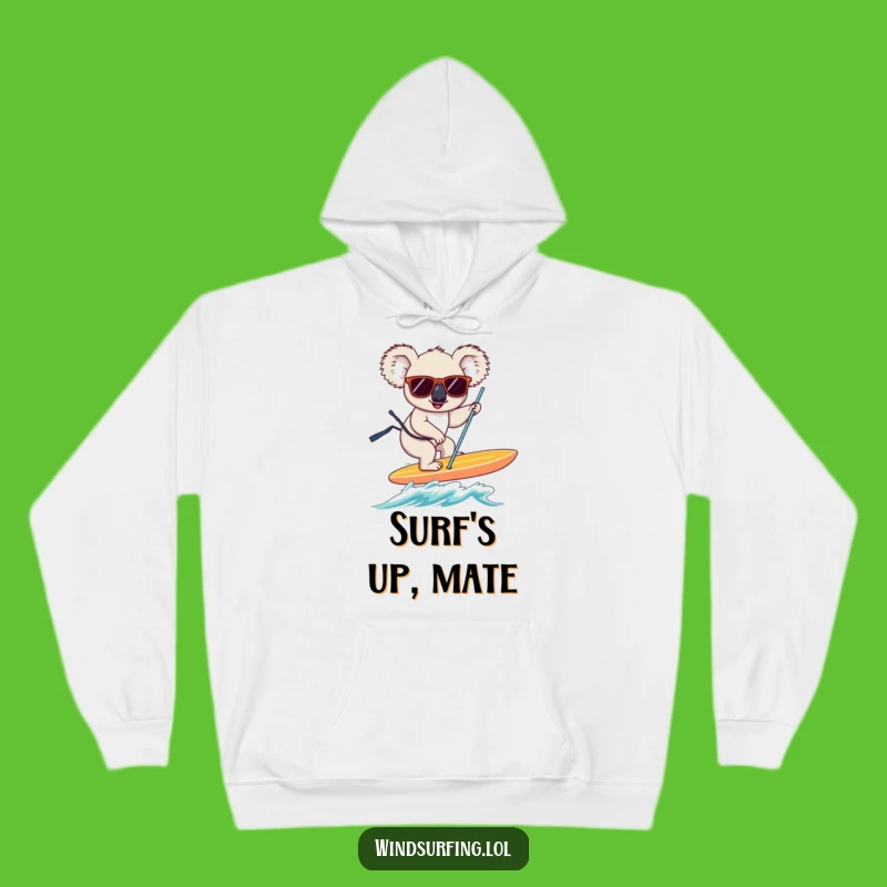 Funny Koala Windsurfer Hoodie: Cozy & Hilarious Gift for All