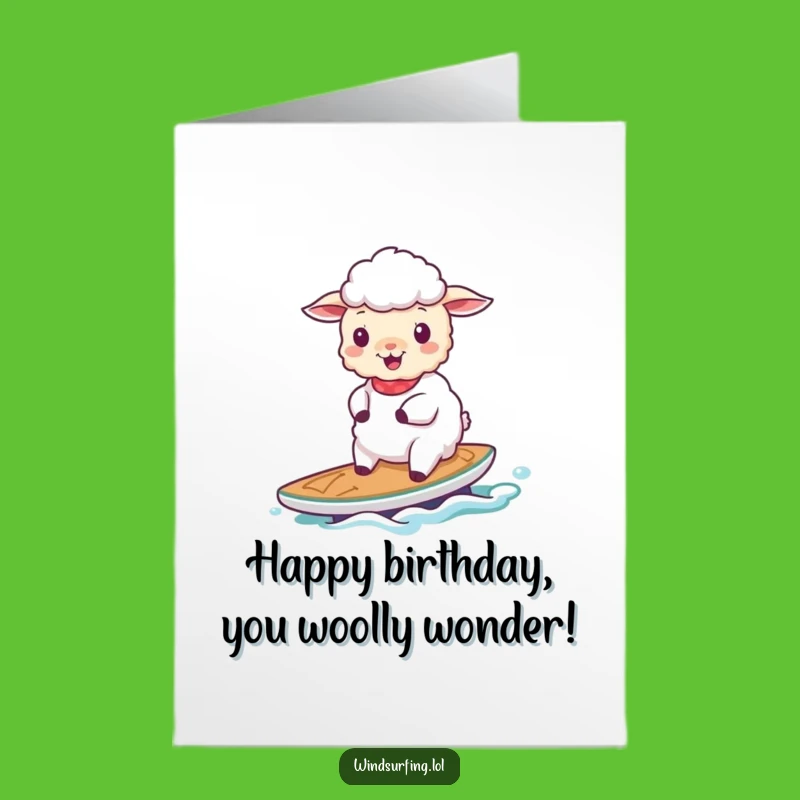 Free Printable Sheep Birthday Card - Graceful Sail Downloadable Gift