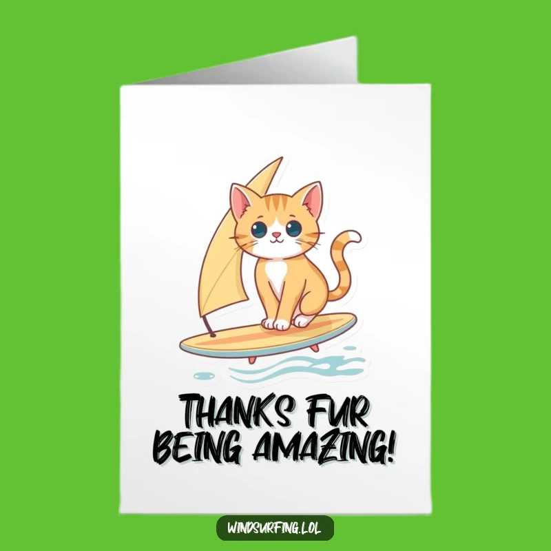 Free Printable Thank You Card: Cat's Thanks, Hilarious Downloadable Gift!