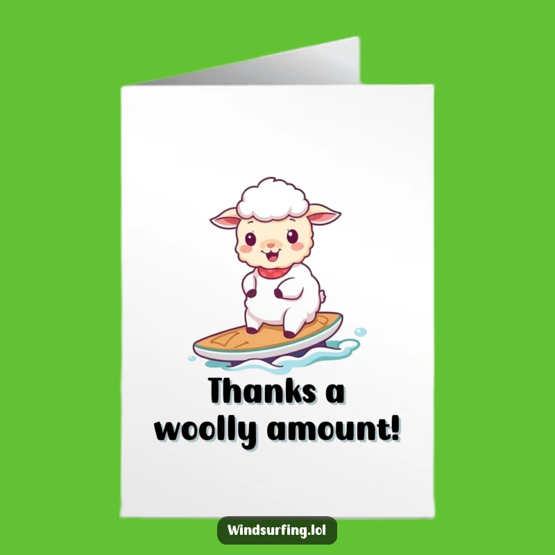 Free Printable Sheep Thank You Card - Gentle Sail Downloadable Gift