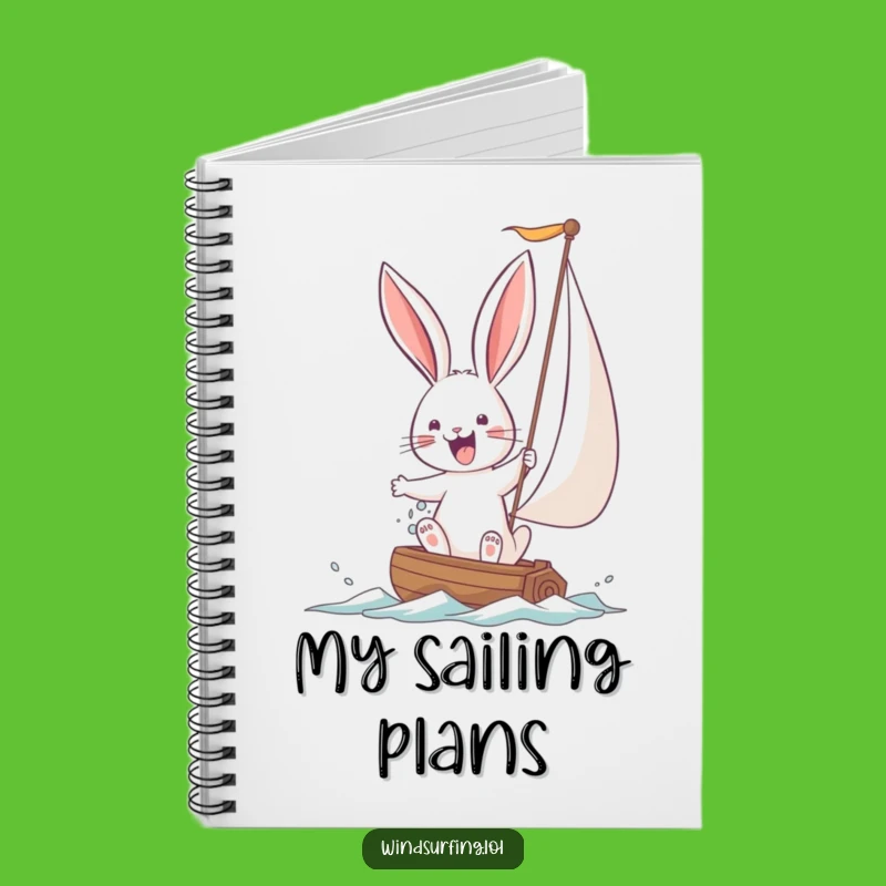 Funny Bunny Sailing Notebook: Chart Your Course to Success with Humor