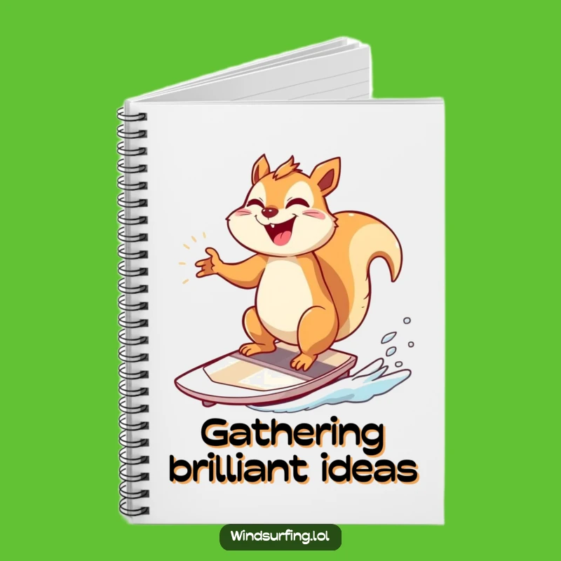 Funny Squirrel Windsurfer Journal: Record Your Triumphs, Hilarious Notebook