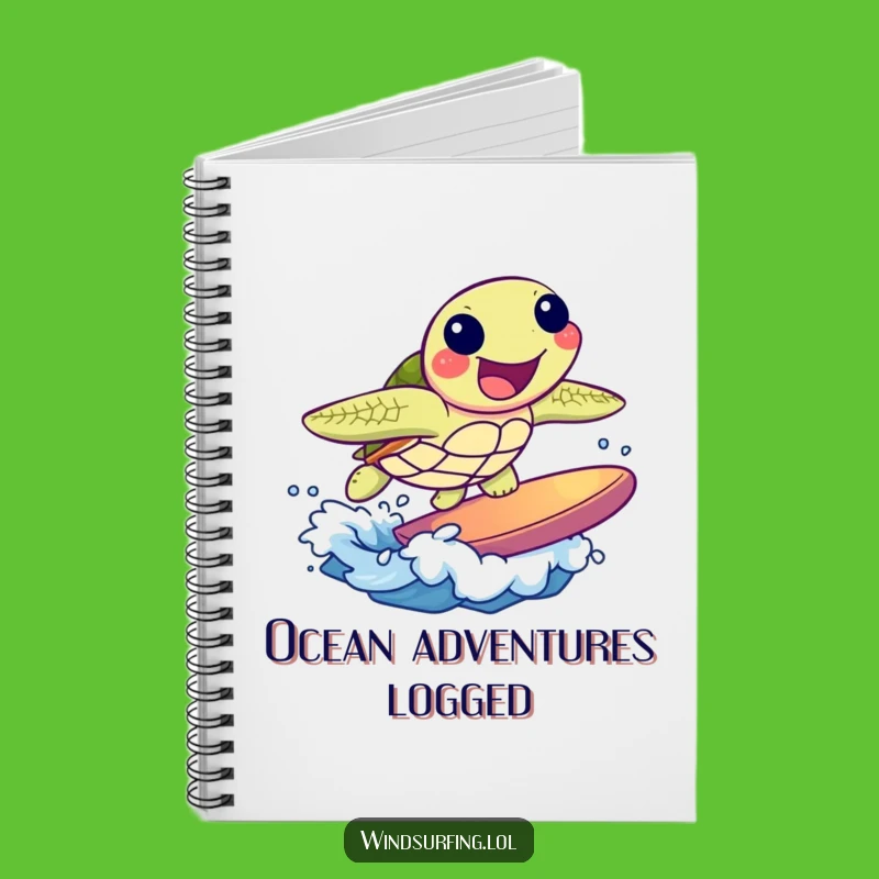 Funny Turtle Surf Notebook: Joyful Wave Journal Gift