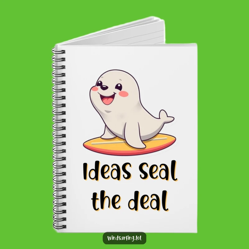 Funny Seal Surf Notebook: Journal Your Thoughts with Happy Seal Designs