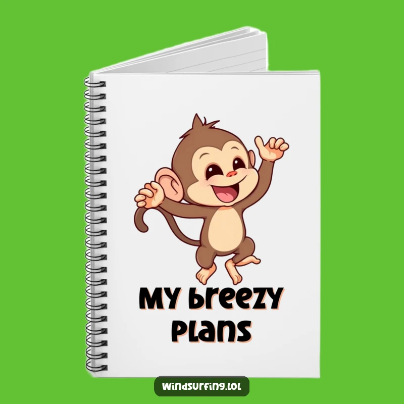 Funny Mischievous Monkey Gust Notebook - Jot Down Your Playful Ideas