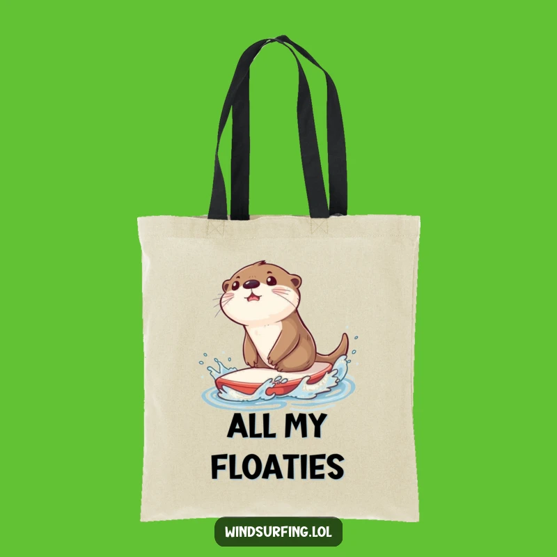 Funny Otter Sailboard Tote Bag - Carry Your Splashy Style Gift