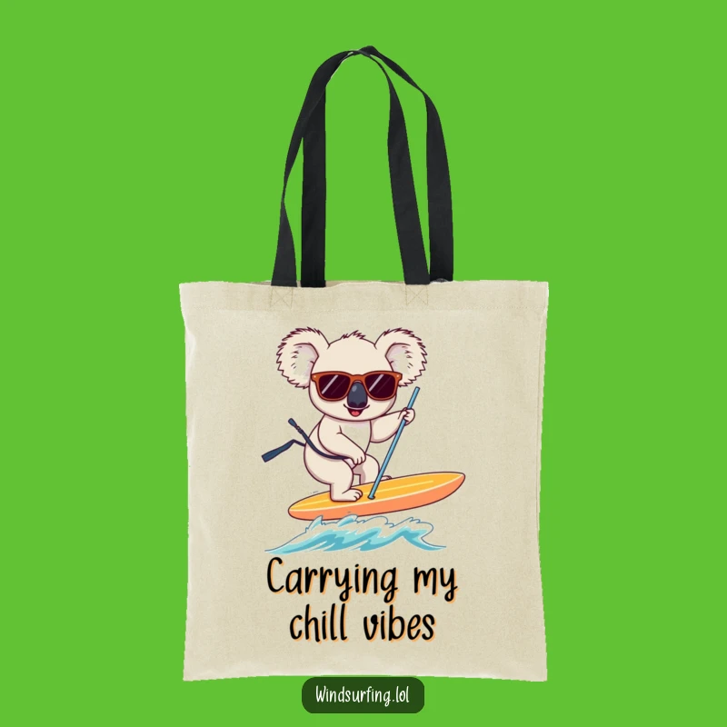 Funny Koala Windsurfer Tote Bag: Hilarious Eco-Friendly & Stylish Gift